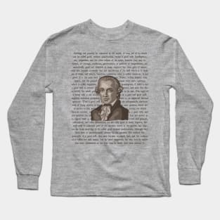 Emmanuel Kant Portrait and Quote Long Sleeve T-Shirt